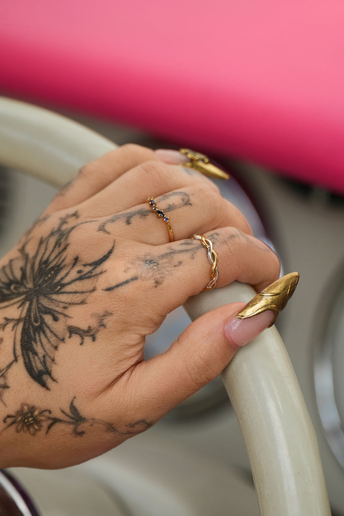 Mixed Metal - two tone infinity ring