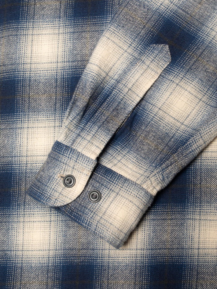 Julian Worker Shirt Checked - Blue