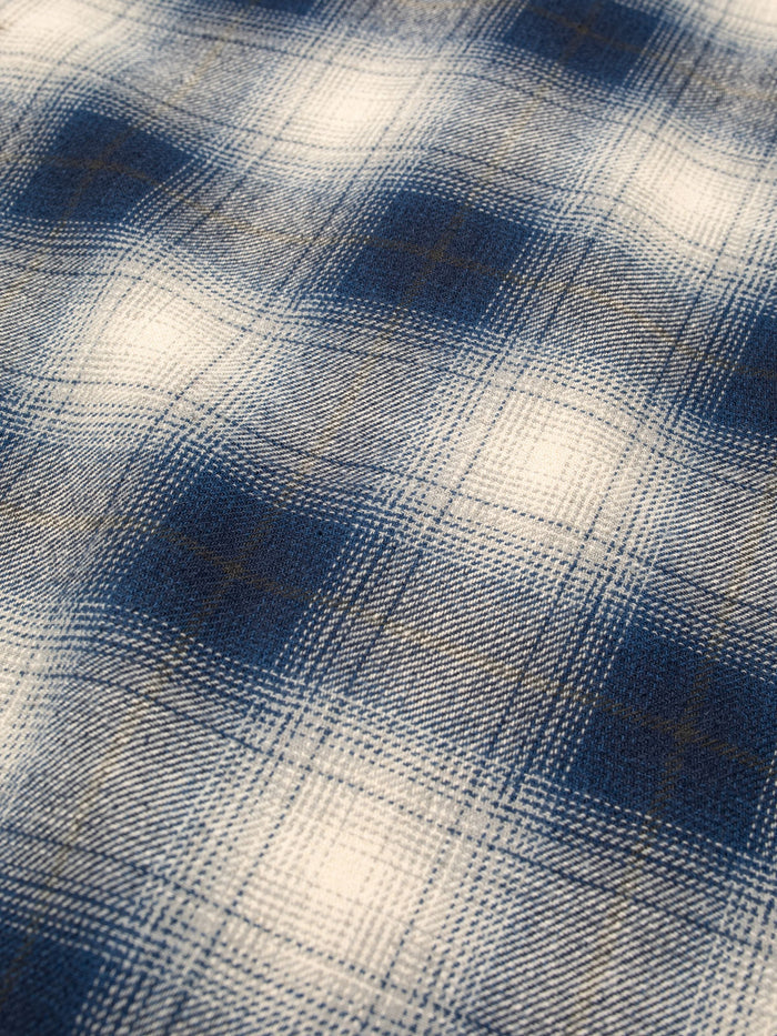 Julian Worker Shirt Checked - Blue