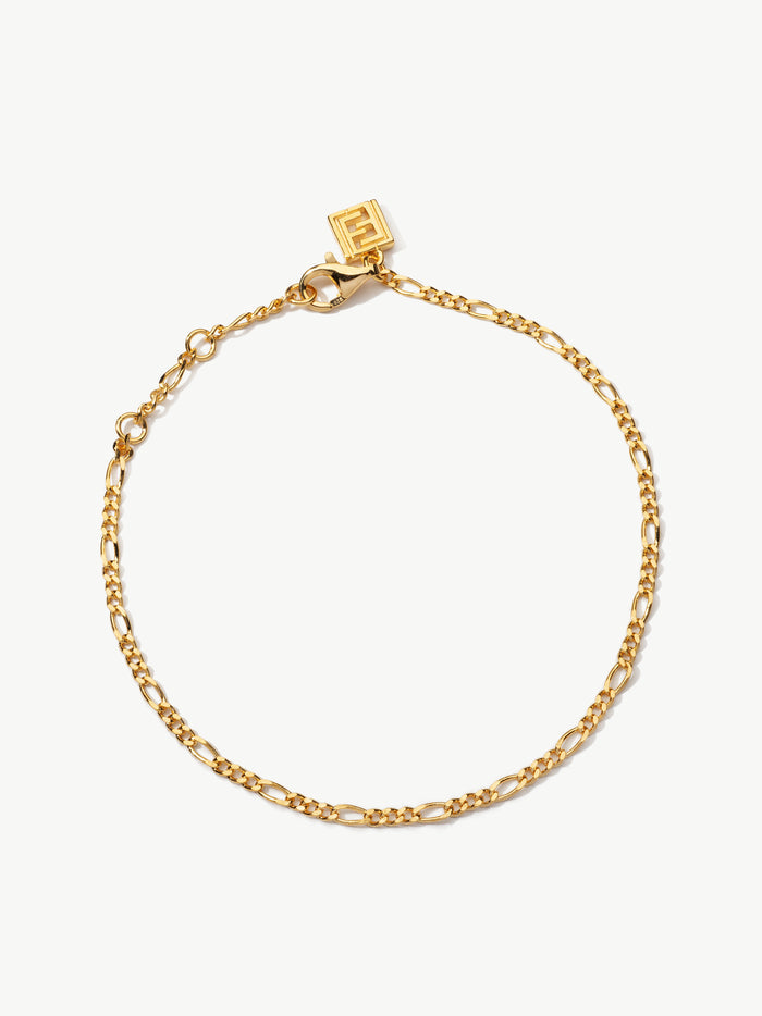 Figaro bracelet in gold vermeil
