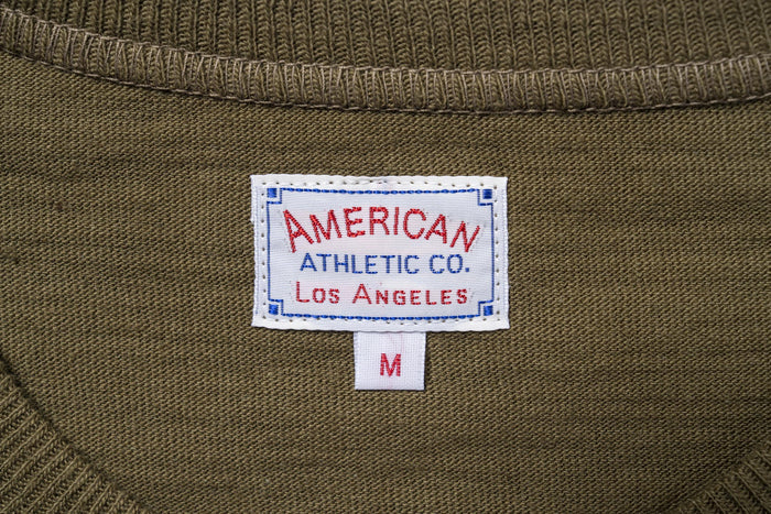 MC19010 ATHLETIC T-SHIRT / LOOP-WHEEL - OLIVE