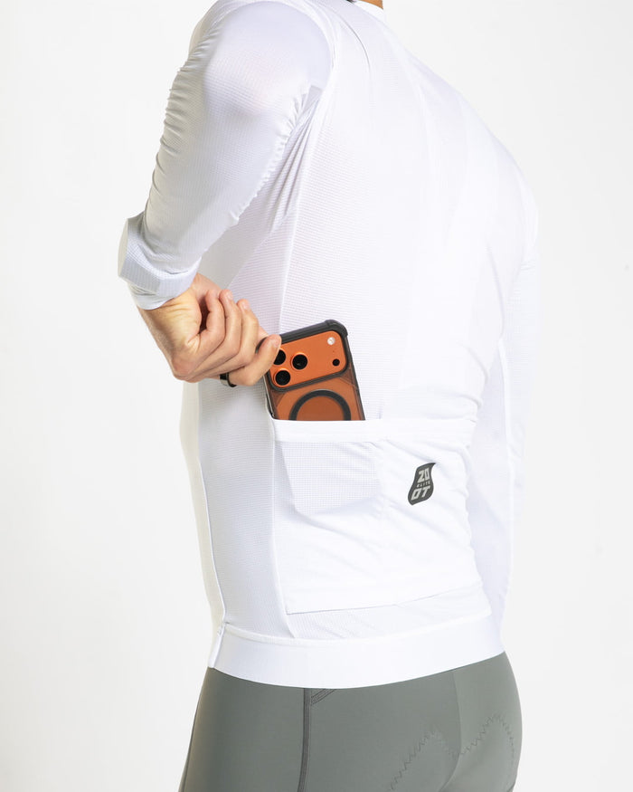 Zoot Sports CYCLE LONG SLEEVE JERSEYS Men's Elite Cycle Ls Aero Jersey - Flat White