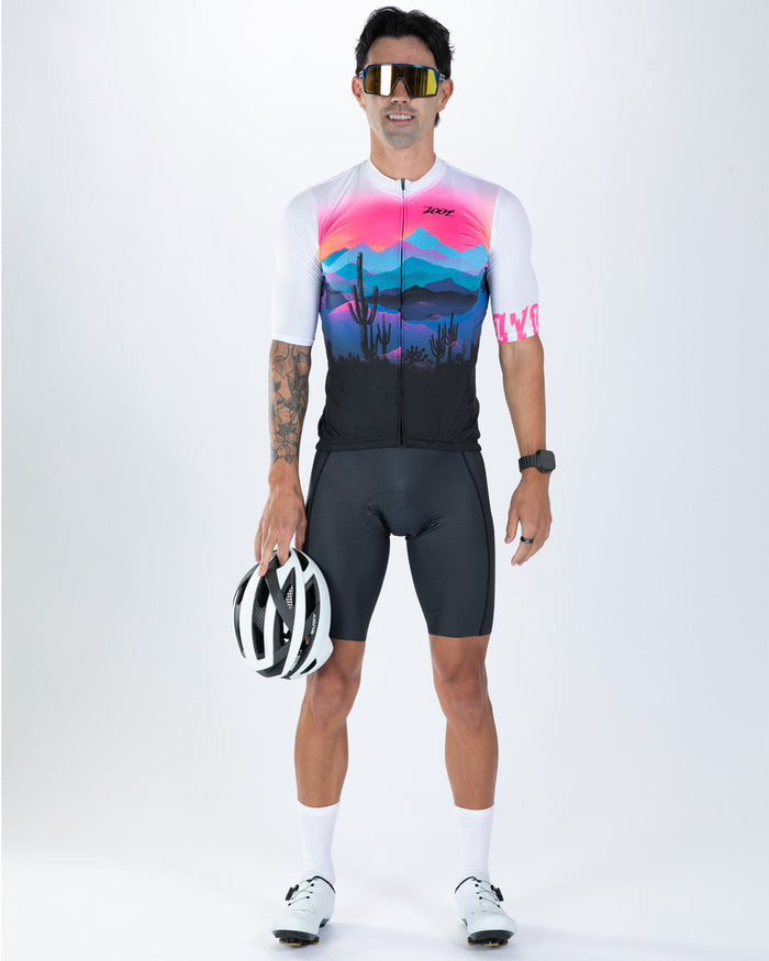 Zoot Sports BIKE BOTTOMS Men's Ltd Cycle Seamless Bib Short - Elements Bolts