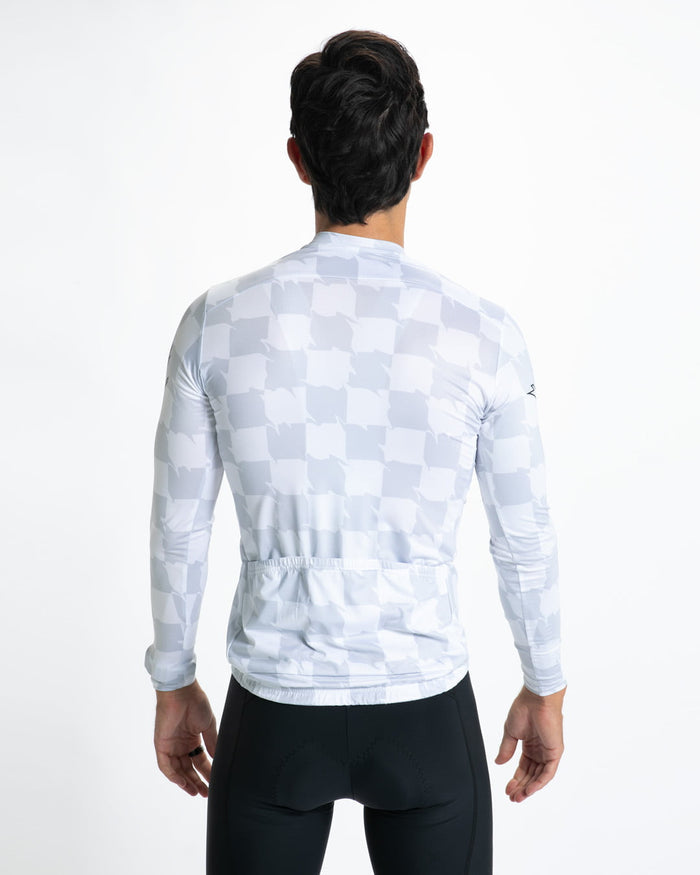 Zoot Sports CYCLE LONG SLEEVE JERSEYS Men's Ltd Cycle Sun Stop Ls Jersey   - Checkers