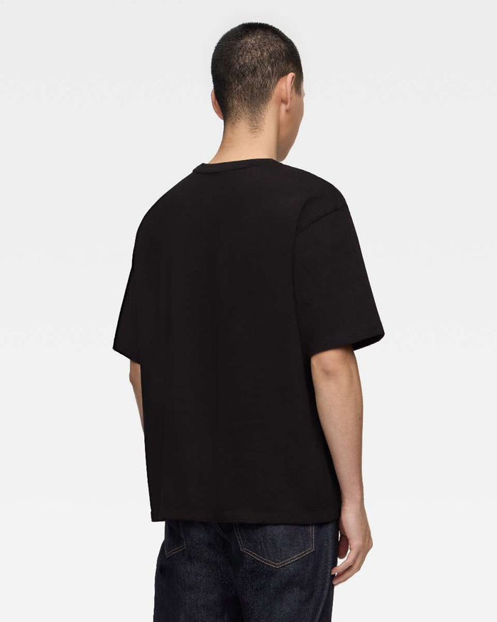MXTS1041 HEAVY OUNCE S/S POCKET TEE -DISCHARGE PRINT - BLACK