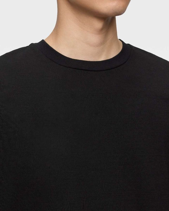 MXTS6004 HEAVY OUNCE S/S TEE -DISCHARGE PRINT - BLACK
