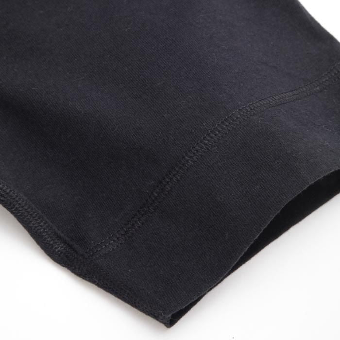 NEW HENLEY NECK SHORT-SLEEVED T-SHIRT (SLIM FIT) - BLACK