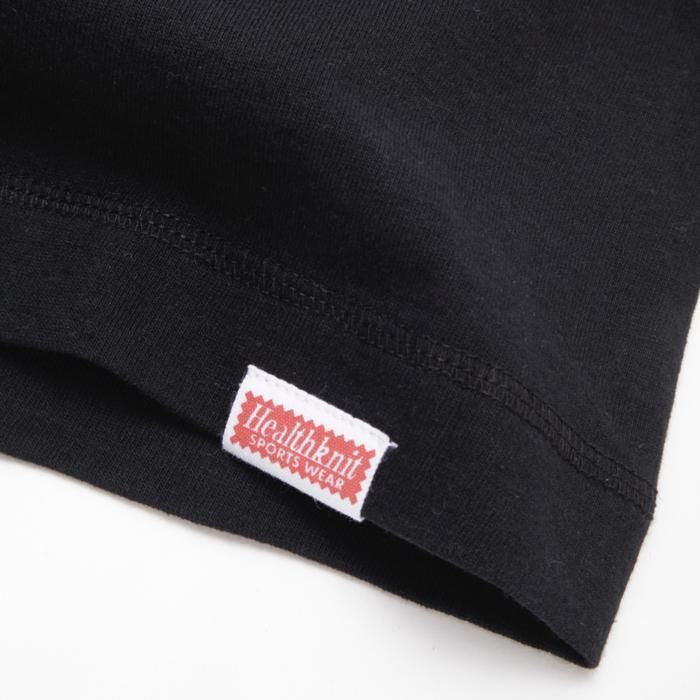 NEW HENLEY NECK SHORT-SLEEVED T-SHIRT (SLIM FIT) - BLACK