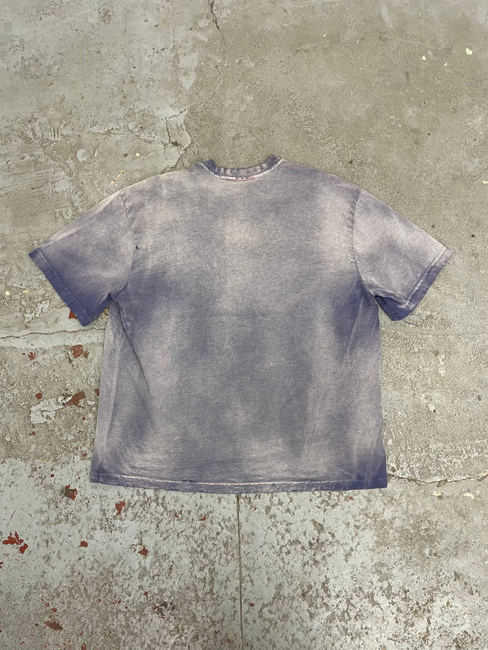 OVERSIZE CROP TEE S/S - AGED INDIGO (SINGLE STITCH)