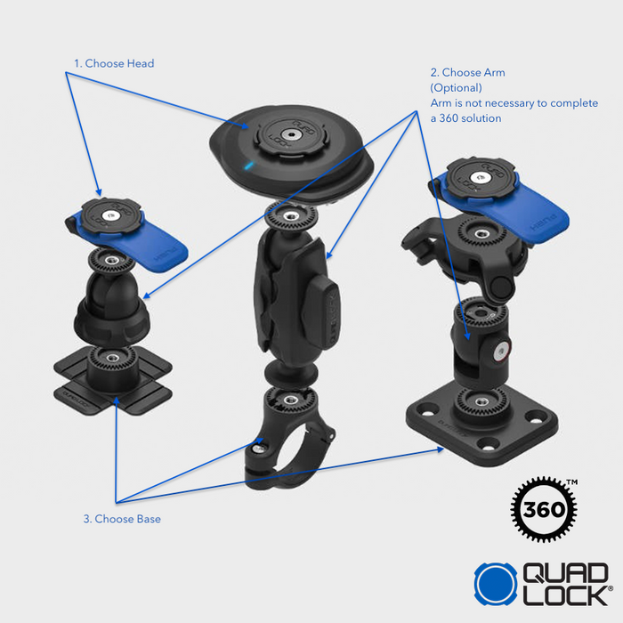 Quad Lock 360 Arm - Single Pivot