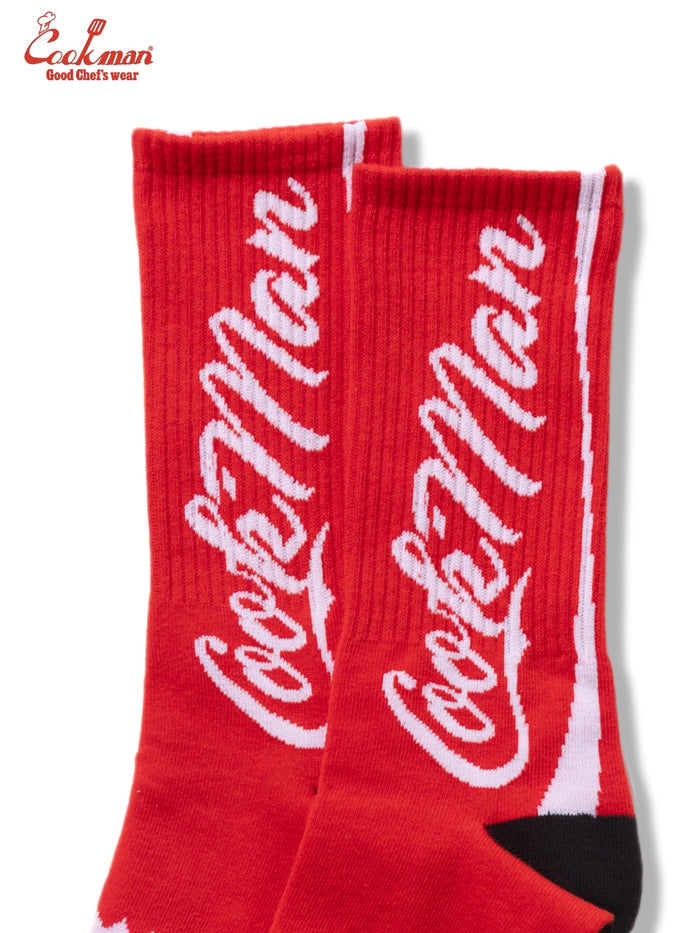 RIB CREW SOCKS SODA - RED
