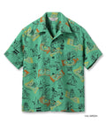 SH39716 DOBBY COTTON OPEN SHIRT “MAGIC CARPET” - GREEN