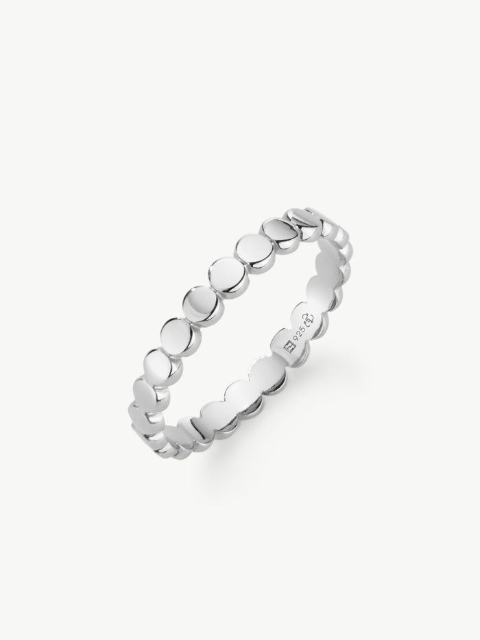 silver circles ring