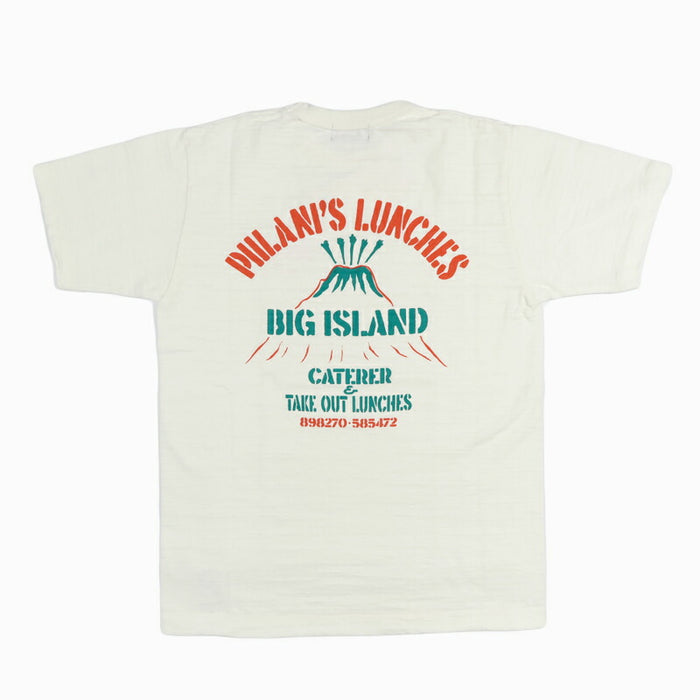 SS79677 SLUB YARN T-SHIRT PIILANI'S LUNCHES - OFF WHITE