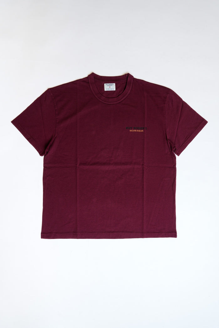 T-SHIRT ROY ROGER'S WORKWEAR JERSEY VAN - BURGUNDY