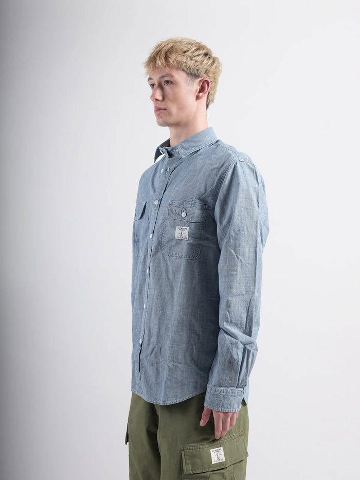 Utility shirt Chambray SW - Indaco