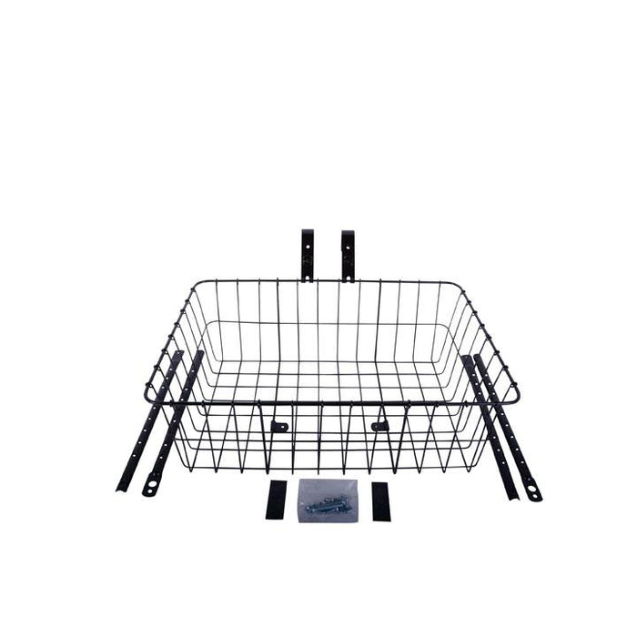 WALD Front Basket 1392 w/ struts - SILVER / BLACK