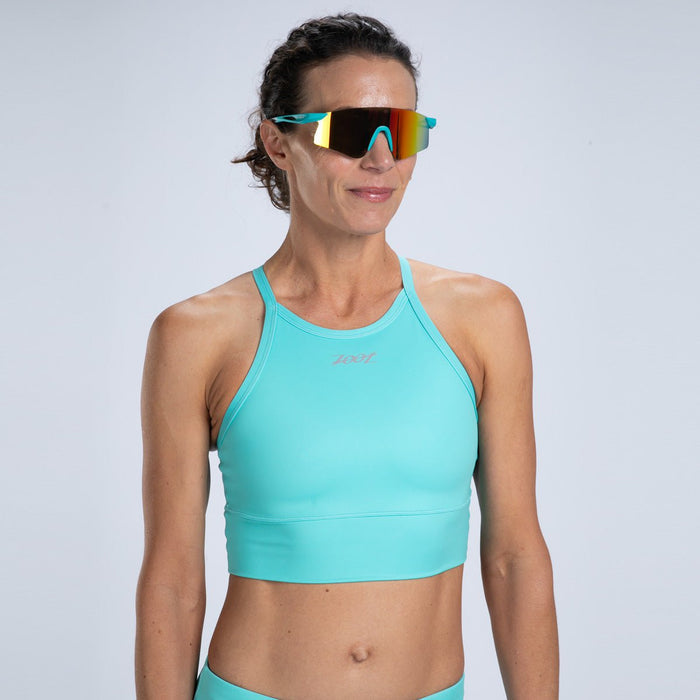 Zoot Sports RUN TOPS Women's Core Run Crop - Aqua Blue