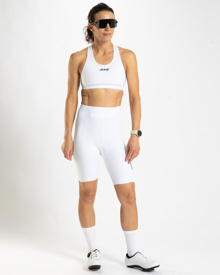 Zoot Sports CYCLE SHORTS Women's Elite Cycle High-Rise Short - Flat White