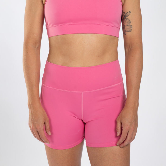 Zoot Sports RUN BOTTOMS Women's Elite Run 5" High-Rise Short - Rose