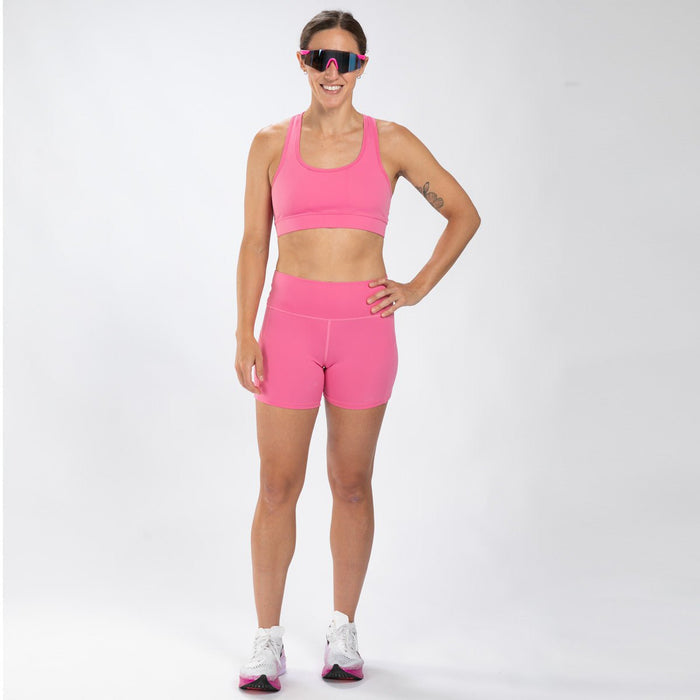 Zoot Sports RUN BOTTOMS Women's Elite Run 5" High-Rise Short - Rose