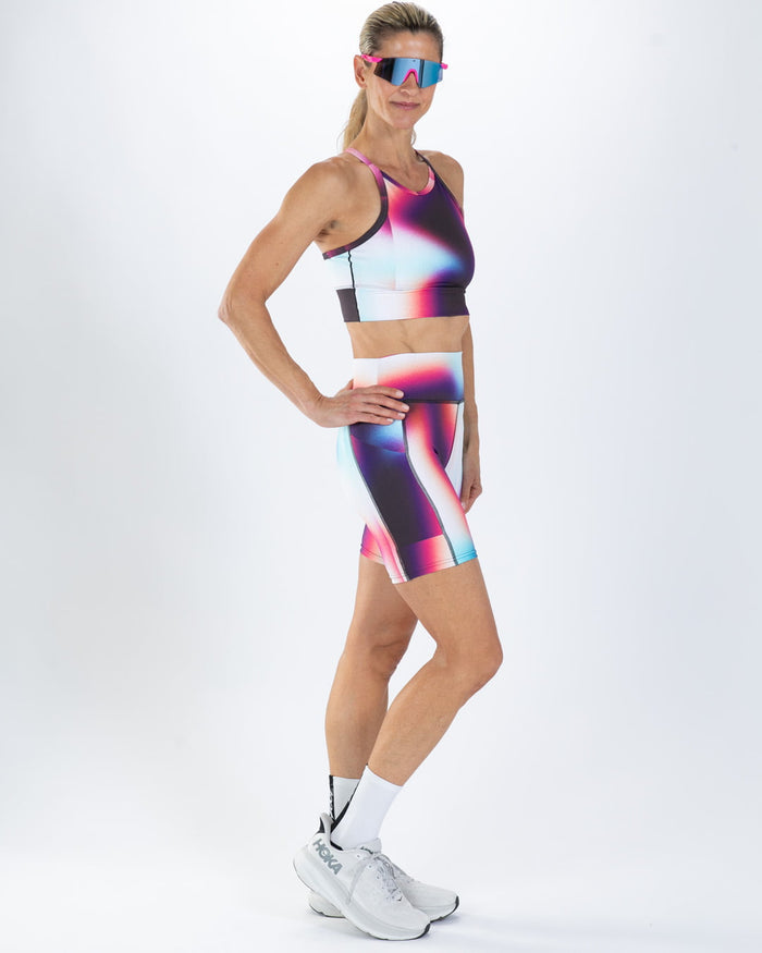 Zoot Sports RUN SHORTS 8" INSEAM Women's Elite Run 8" High Rise Short - Sonic Shift