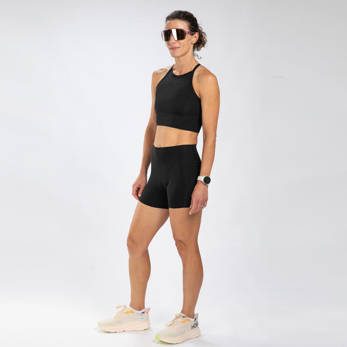 Zoot Sports RUN CROP Women's Elite Run Crop - Jet Black