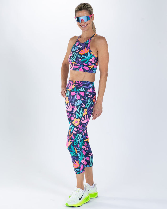 Zoot Sports RUN CAPRIS Women's Ltd Run Pulse High-Rise Capri - Florescence