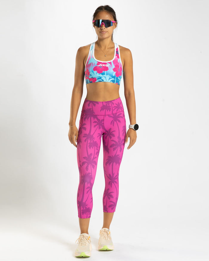 Zoot Sports RUN CAPRIS Women's Ltd Run Pulse High-Rise Capri - Paradise