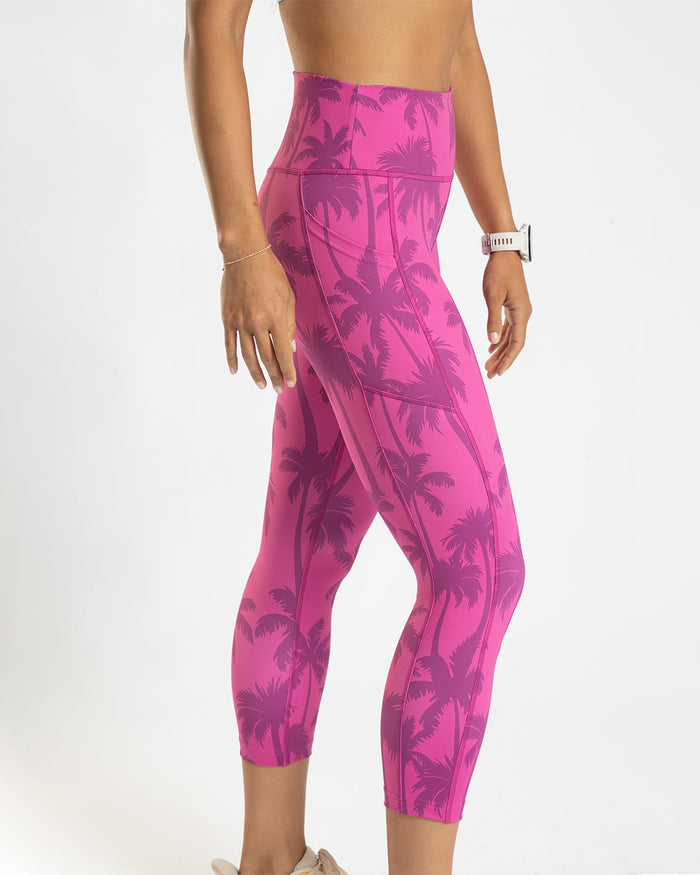 Zoot Sports RUN CAPRIS Women's Ltd Run Pulse High-Rise Capri - Paradise
