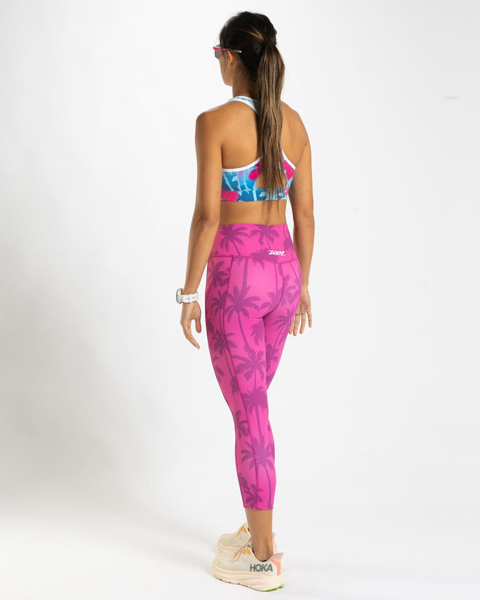 Zoot Sports RUN CAPRIS Women's Ltd Run Pulse High-Rise Capri - Paradise