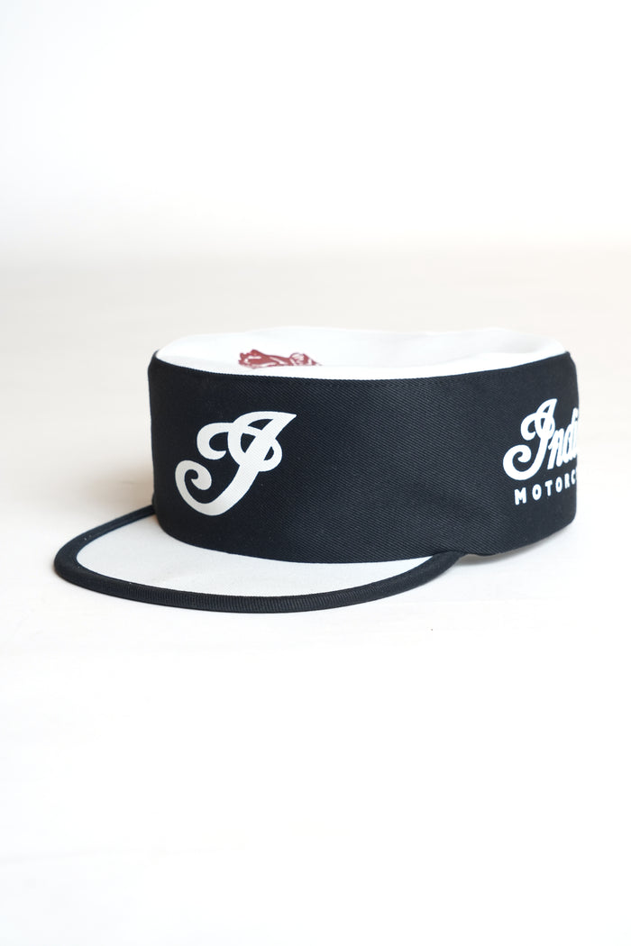 WORK CAP - BLACK/WHITE