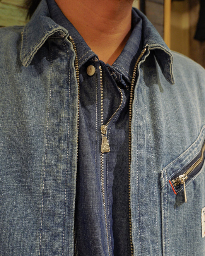 Work Short Jkt Denim Overall - wash Denim