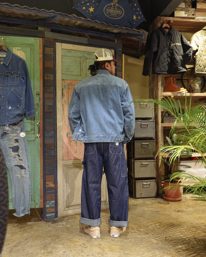 Work Short Jkt Denim Overall - wash Denim
