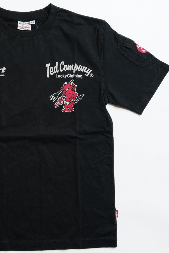 WSBT-07 Discharge print T-shirt - BLACK